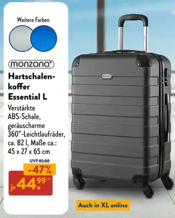 Aldi Süd monzana Hartschalenkoffer Essential L Angebot