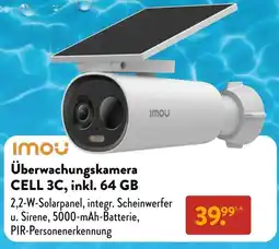 Aldi Süd IMOU Überwachungskamera CELL 3C, inkl. 64 GB Angebot