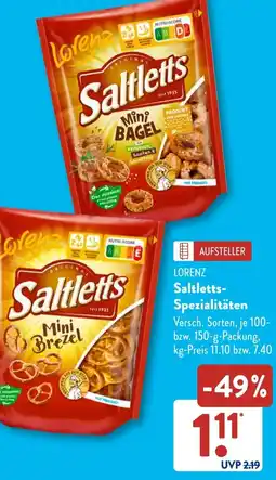 Aldi Süd LORENZ Saltletts Spezialitäten Angebot