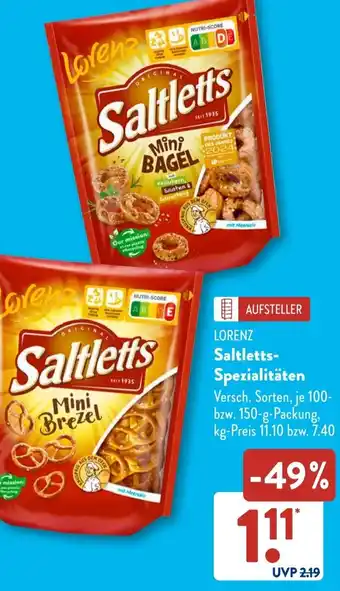 Aldi Süd LORENZ Saltletts Spezialitäten Angebot