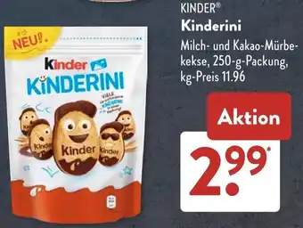 Aldi Süd KINDER Kinderini Angebot