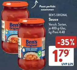 Aldi Süd BEN'S ORIGINAL Sauce Angebot