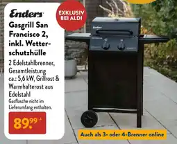 Aldi Süd Enders Gasgrill San Francisco 2, inkl. Wetterschutzhülle Angebot