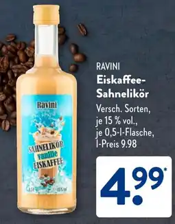 Aldi Süd RAVINI Eiskaffee Sahnelikör Angebot