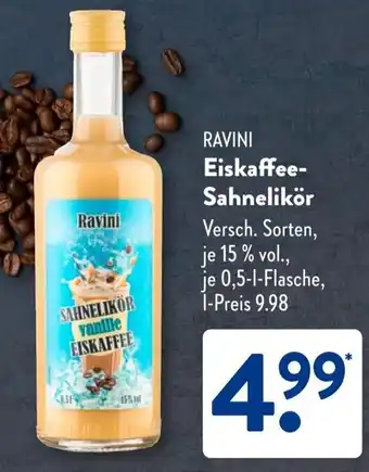 Aldi Süd RAVINI Eiskaffee Sahnelikör Angebot