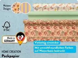 Aldi Süd Home Creation Packpapier Angebot