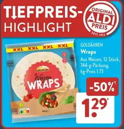 Aldi Süd GOLDÄHREN Wraps Angebot