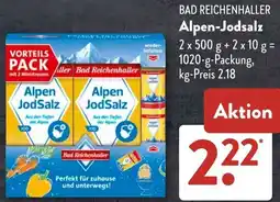 Aldi Süd BAD REICHENHALLER Alpen-Jodsalz Angebot