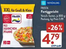 Aldi Süd FROSTA Fertiggericht Angebot