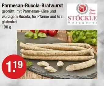 V Markt STÖCKLE Parmesan-Rucola-Bratwurst Angebot