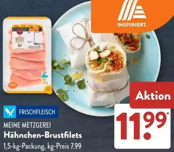 Aldi Süd MEINE METZGEREI Hähnchen-Brustfilets Angebot
