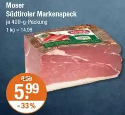 V Markt Moser Südtiroler Markenspeck Angebot
