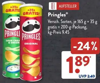 Aldi Süd Pringles Angebot