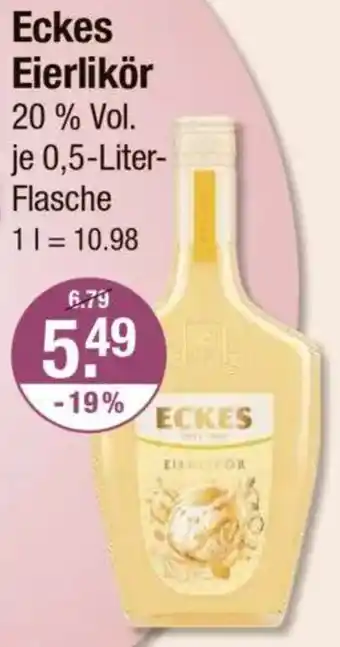 V Markt Eckes Eierlikör 20% Vol. Angebot
