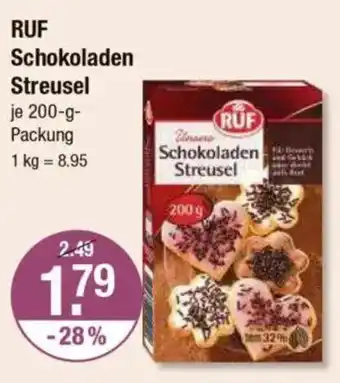 V Markt RUF Schokoladen Streusel Angebot