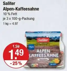 V Markt Saliter Alpen-Kaffeesahne Angebot