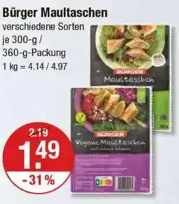 V Markt Bürger Maultaschen Angebot