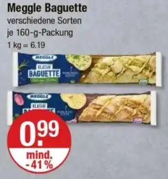 V Markt Meggle Baguette Angebot