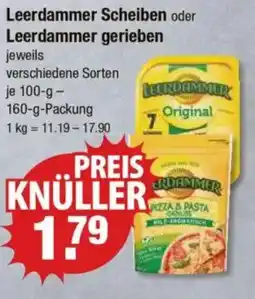 V Markt Leerdammer Scheiben oder Leerdammer gerieben Angebot
