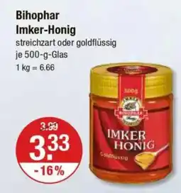 V Markt Bihophar Imker-Honig Angebot