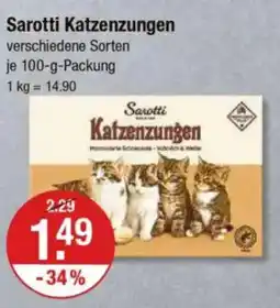 V Markt Sarotti Katzenzungen Angebot