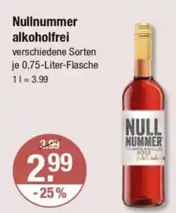 V Markt Nullnummer alkoholfrei Angebot
