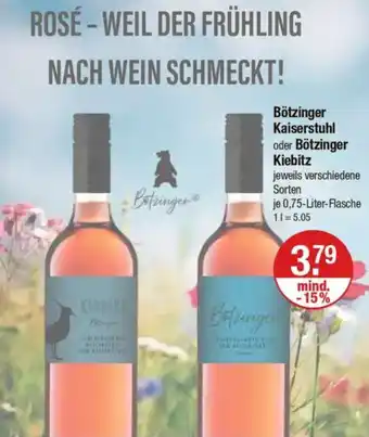 V Markt Bötzinger Kaiserstuhl oder Bötzinger Kiebitz Angebot