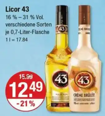 V Markt Licor 43 Angebot