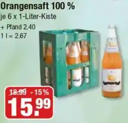 V Markt Stettner Orangensaft 100 % Angebot