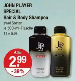 V Markt JOHN PLAYER SPECIAL Hair & Body Shampoo Angebot