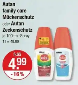 V Markt Autan family care Mückenschutz oder Autan Zeckenschutz Angebot