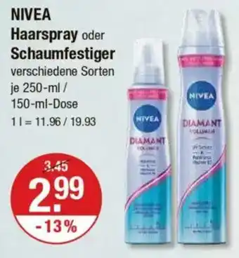 V Markt NIVEA Haarspray oder Schaumfestiger Angebot