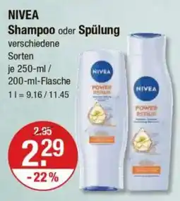 V Markt NIVEA Shampoo oder Spülung Angebot