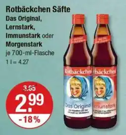 V Markt Rotbäckchen Säfte Angebot
