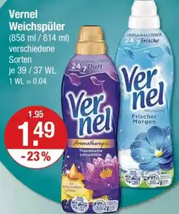 V Markt Vernel Weichspüler Angebot