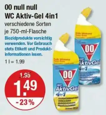 V Markt 00 null null WC Aktiv-Gel 4in1 Angebot