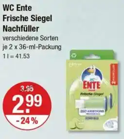 V Markt WC Ente Frische Siegel Nachfüller Angebot