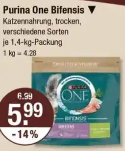 V Markt Purina One Bifensis Katzennahrung Angebot