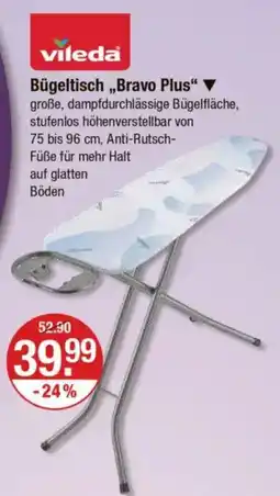V Markt vileda Bügeltisch ,,Bravo Plus" Angebot