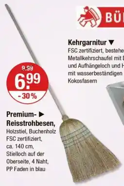 V Markt Premium- Reisstrohbesen Angebot