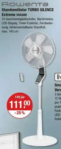 V Markt Rowenta Standventilator TURBO SILENCE Extreme VU5690 Angebot
