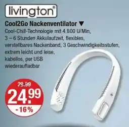 V Markt livington Cool2Go Nackenventilator Angebot