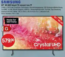 V Markt SAMSUNG 65" 4K UHD Smart TV GU65DU7199U Angebot