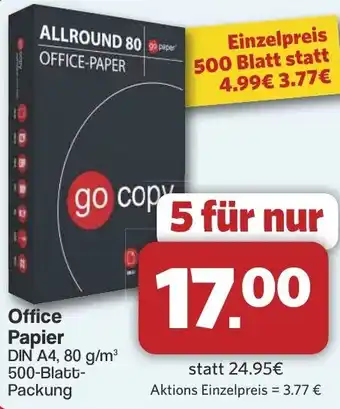 Famila Nord West Office Papier DIN A4 Angebot