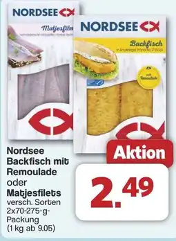 Famila Nord West Nordsee Backfisch mit Remoulade oder Matjesfilets Angebot