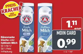 Famila Nord West Bärenmarke frische oder haltbare Milch Angebot