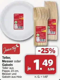 Famila Nord West Jeden Tag Teller, Messer oder Gabeln Angebot