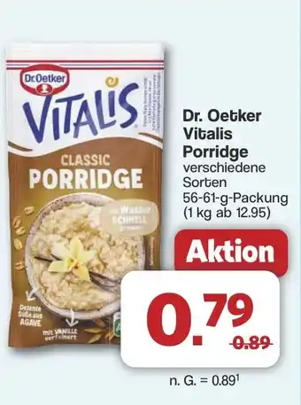 Famila Nord West Dr. Oetker Vitalis Porridge Angebot