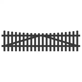 Netto Marken-Discount Zauntor Unterbogen 303,4cm x 80cm in Anthrazit Angebot