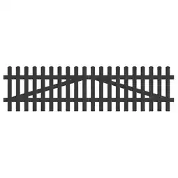 Netto Marken-Discount Zauntor Gerade 303,4cm x 100cm in Anthrazit Angebot